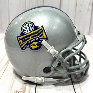 SCHUTT 2009 SEC CHAMPIONSHIP GAME MINI FOOTBALL HELMET  (RARE FIND)